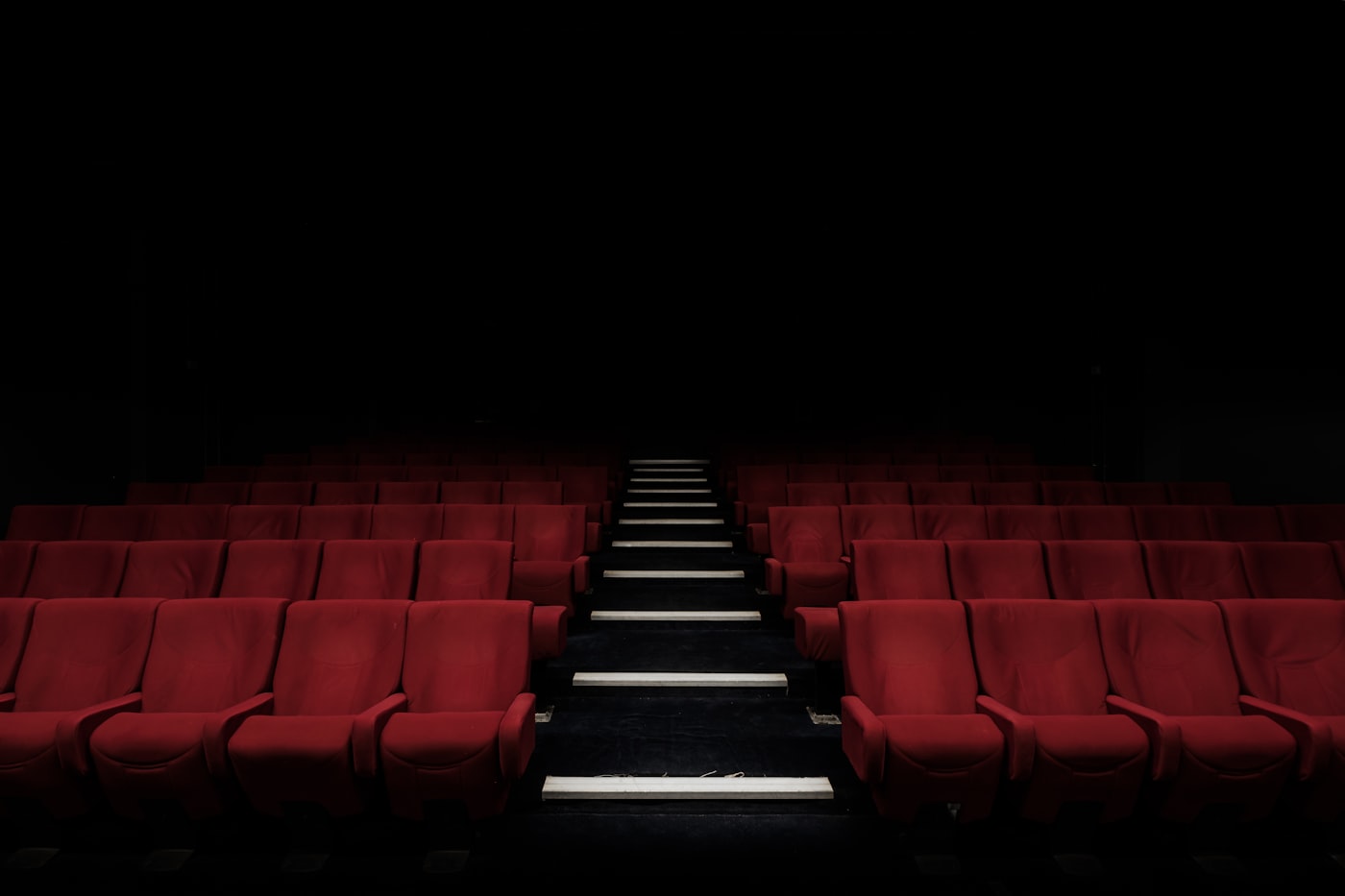 Cinema auditorium with rows of seats - Global Talkies film distribution and localisation